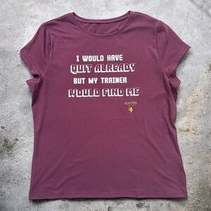 Women's Burgundy  Graphic Tee XL Fitted